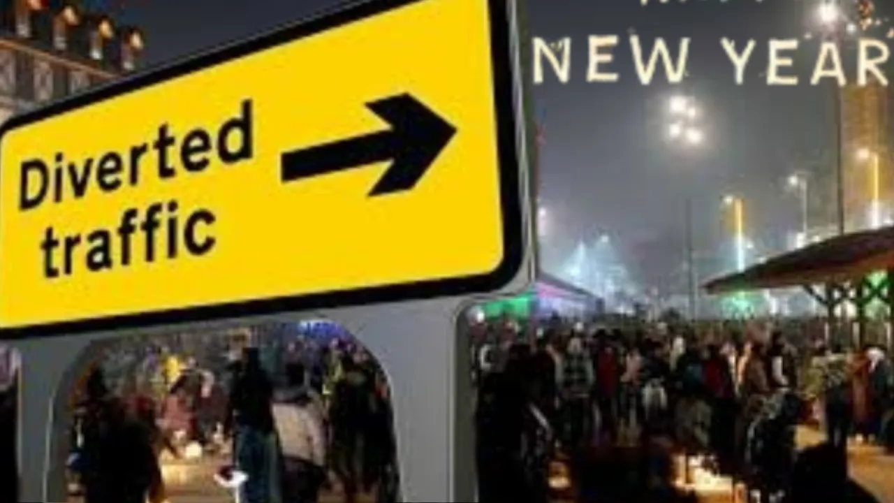 31st December: शहर में लगा डाइवर्जन, बड़े वाहनों के प्रवेश पर रोक, इन रास्तों पर जानें से करें परहेज