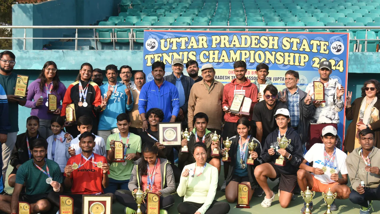 लखनऊ की सासा को दोहरी स्वर्णिम सफलता, राज्य स्तरीय टेनिस चैंपियनशिप