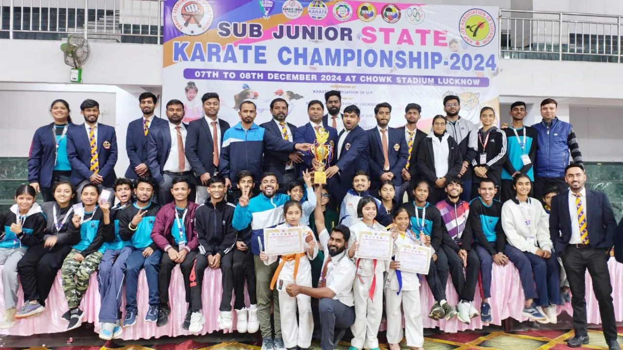 26 स्वर्ण के साथ मेजबान लखनऊ ने जीती ओवरऑल चैंपियनशिप ट्रॉफी, यूपी स्टेट सब जूनियर कराटे चैंपियनशिप