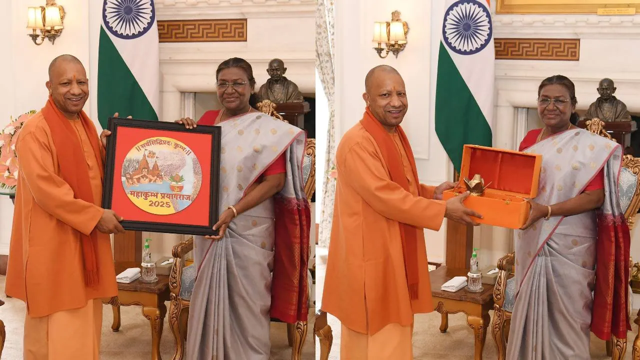 सीएम योगी ने की राष्ट्रपति मुर्मू से मुलाकात, महाकुंभ में आने का दिया निमंत्रण