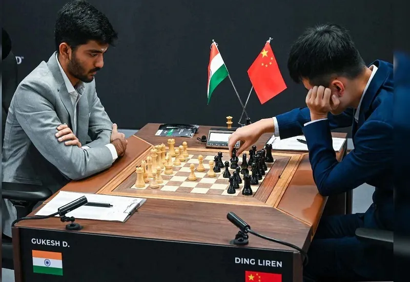World Chess Championship : लगातार ड्रॉ के बाद डी गुकेश और डिंग लिरेन की नजर जीत के साथ बढ़त बनाने पर 