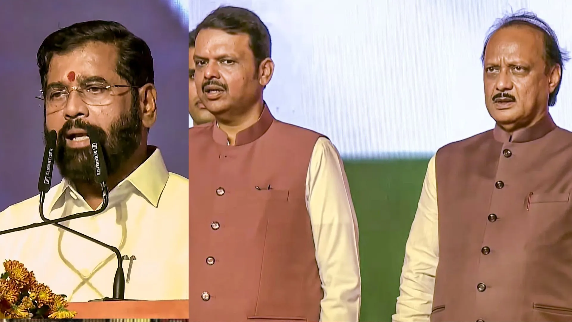 देवेंद्र फडणवीस तीसरी बार बने महाराष्ट्र के CM, शिंदे और अजित पवार बने उपमुख्यमंत्री