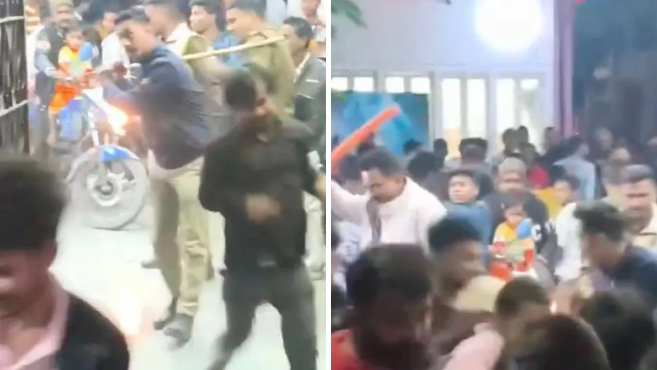 Unnao में पुष्पा-2 देखने उमड़ी भीड़, टिकट के लिए मची धक्का-मुक्की, पुलिस ने भांजी लाठियां