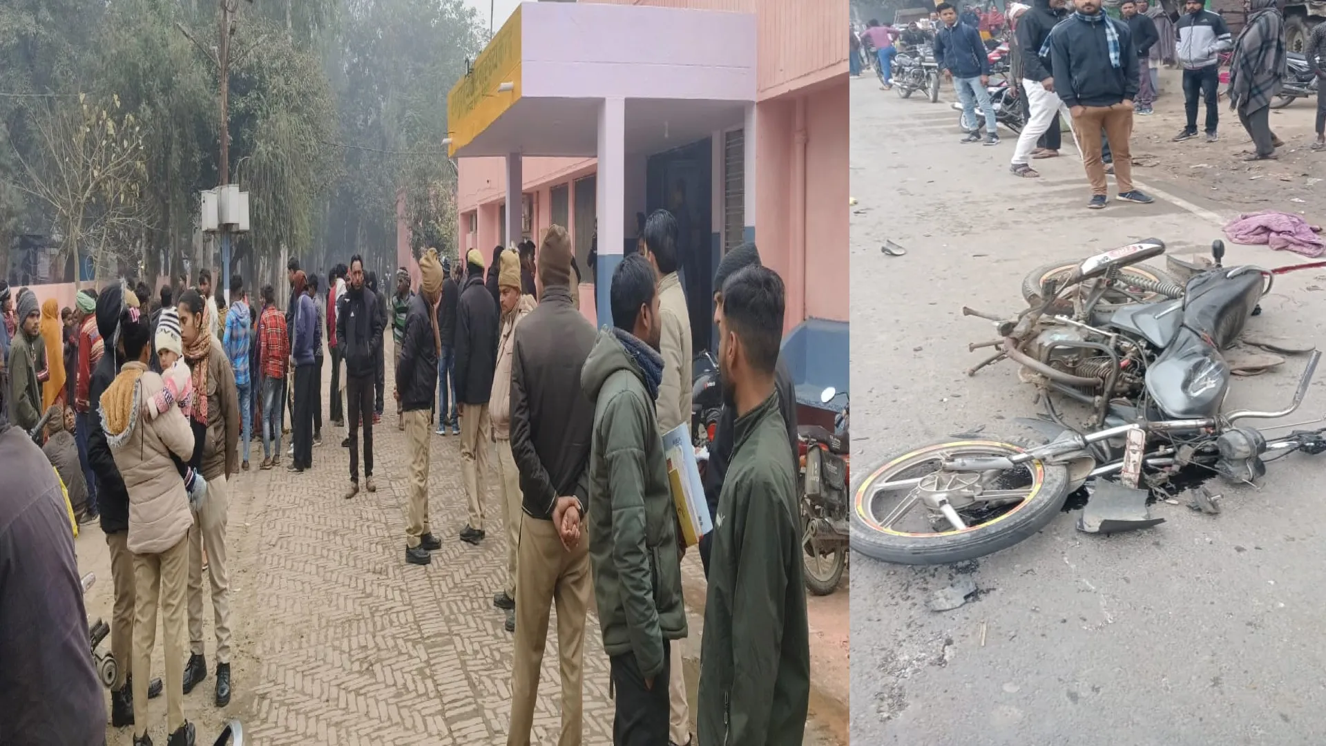 पीलीभीत: अज्ञात वाहन ने बाइक में मारी टक्कर, एक की मौत, दो घायल 