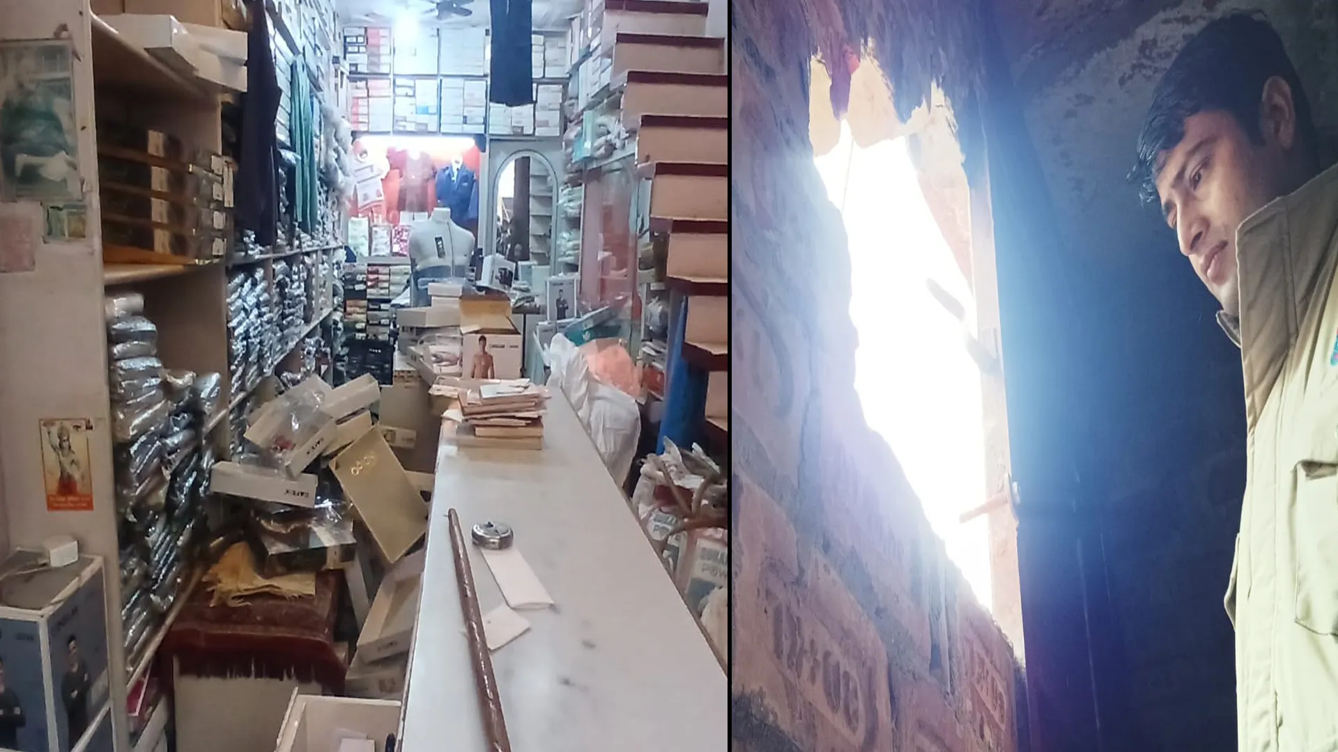 कासगंज : रेडीमेड कपड़े की दुकान में चोरों ने लगाया नकब, एक लाख रुपये से अधिक की चोरी का अनुमान