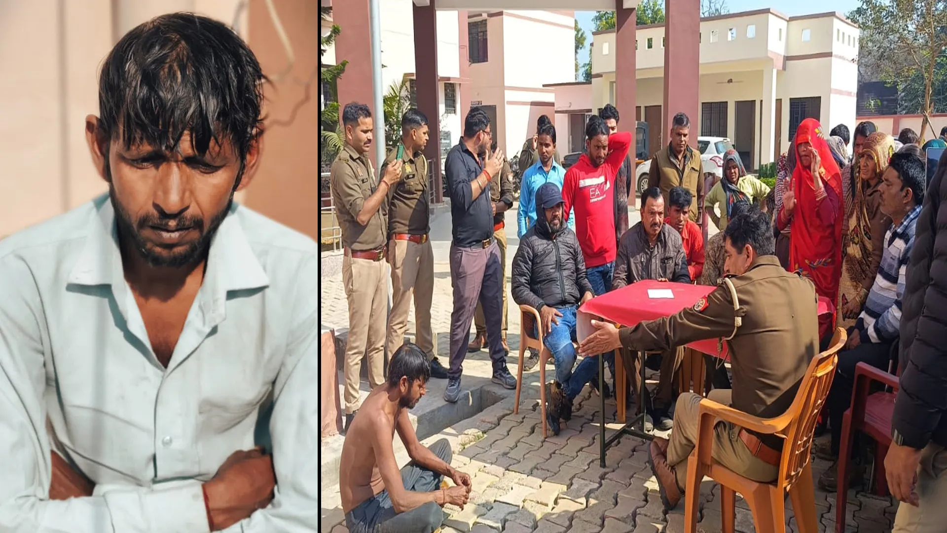 बदायूं: युवक ने थाने गेट पर किया आत्मदाह का प्रयास, भाभी से था रुपयों का विवाद