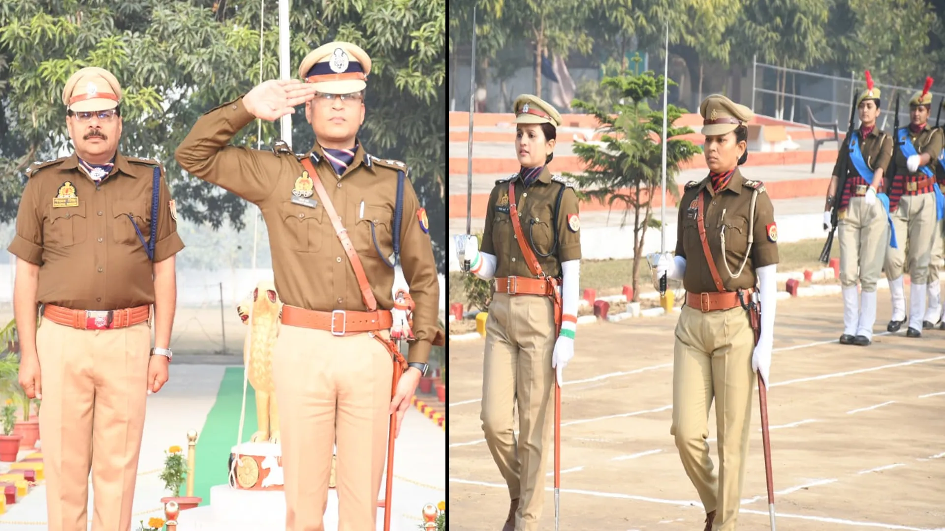 लखीमपुर खीरी: गणतंत्र दिवस फुल ड्रेस रिहर्सल में दिखा महिला शक्ति का शौर्य 