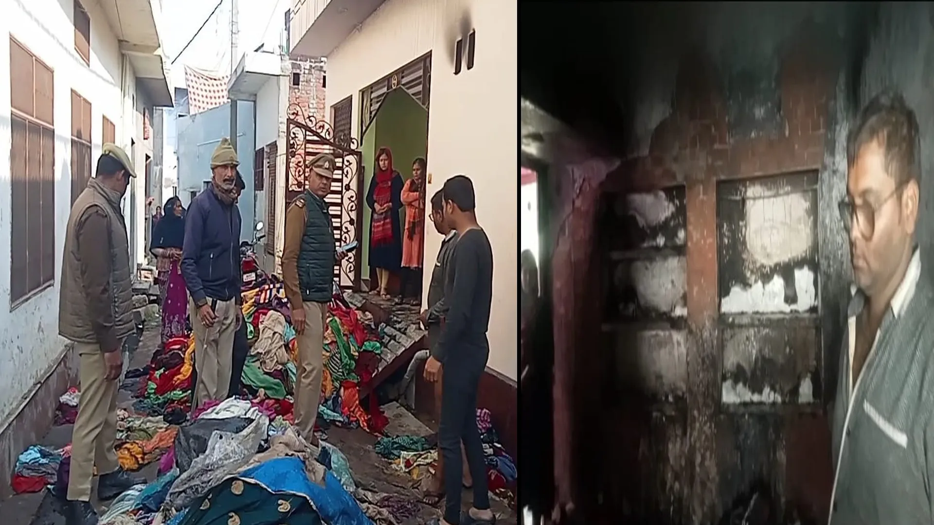 लखीमपुर खीरी: शार्ट सर्किट से मकान में लगी भीषण आग, लाखों का नुकसान