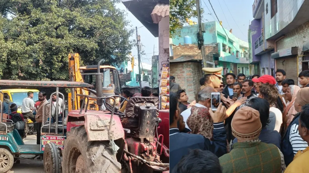 बदायूं में इस मोहल्ले की हालत खराब, जलभराव से जूझ रहे लोग...जमकर हंगामा