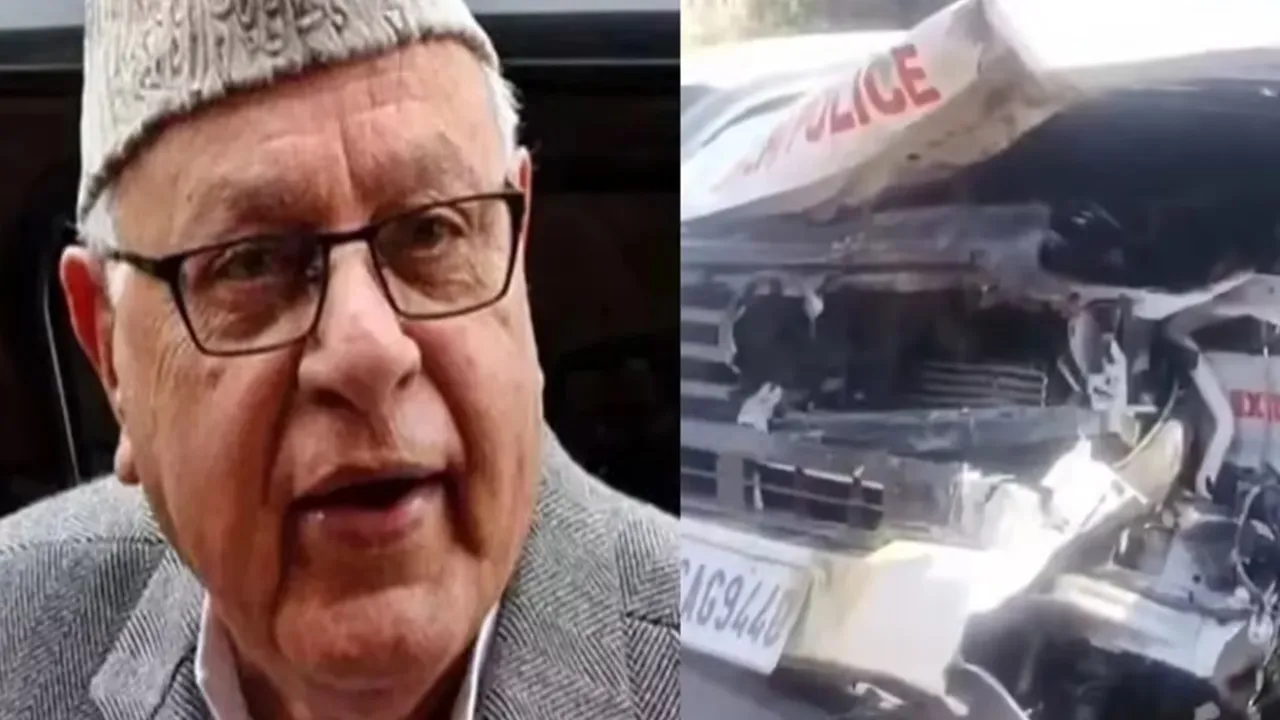 फारूक अब्दुल्ला के काफिले की कार दुर्घटनाग्रस्त, दिल्ली पुलिस का हवलदार घायल 