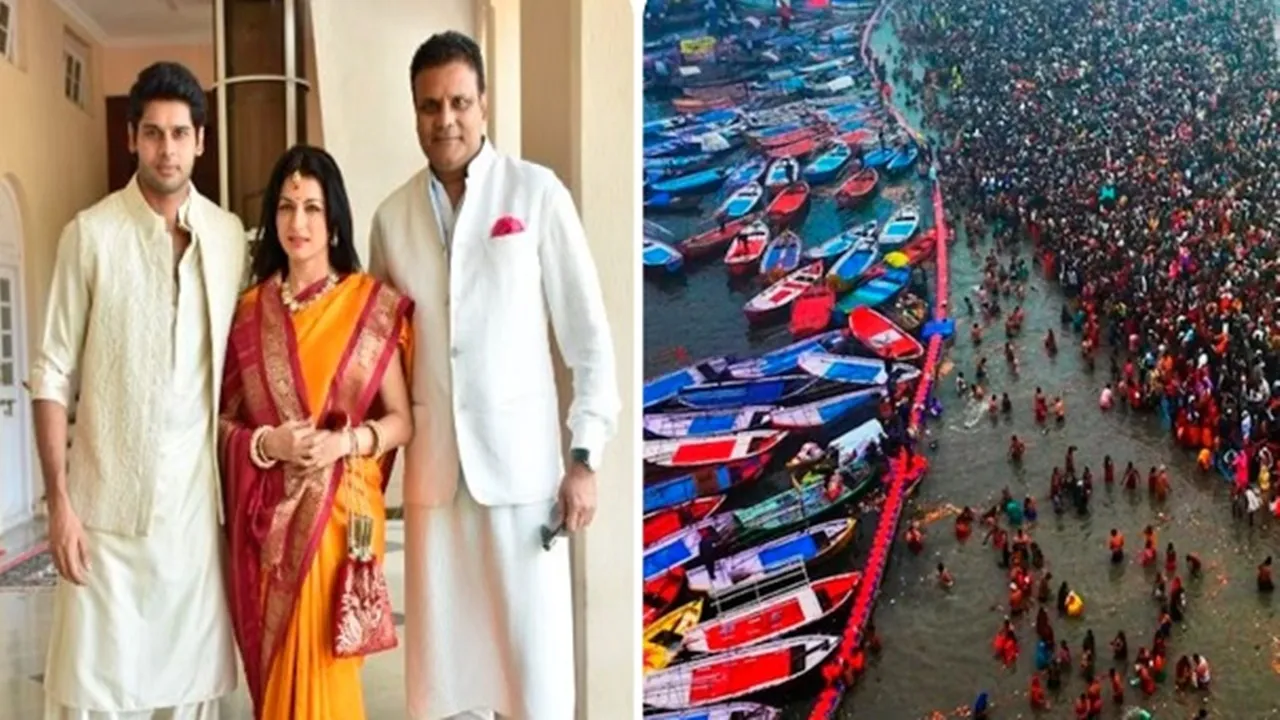 महाकुंभ पहुंचीं अभिनेत्री भाग्यश्री, जाहिर की खुशी, कहा- यहां का वातावरण बहुत अच्छा है