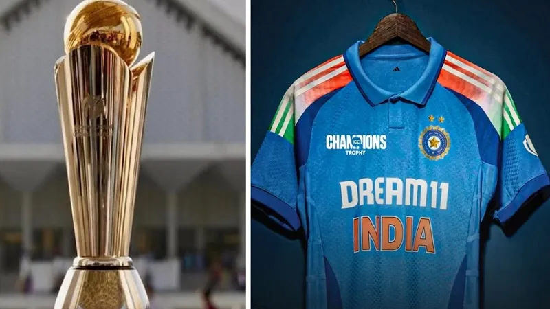 Champions Trophy 2025 : चैंपियंस ट्रॉफी पर फिर घमासान, टीम इंड‍िया की जर्सी से पाकिस्तान का नाम गायब