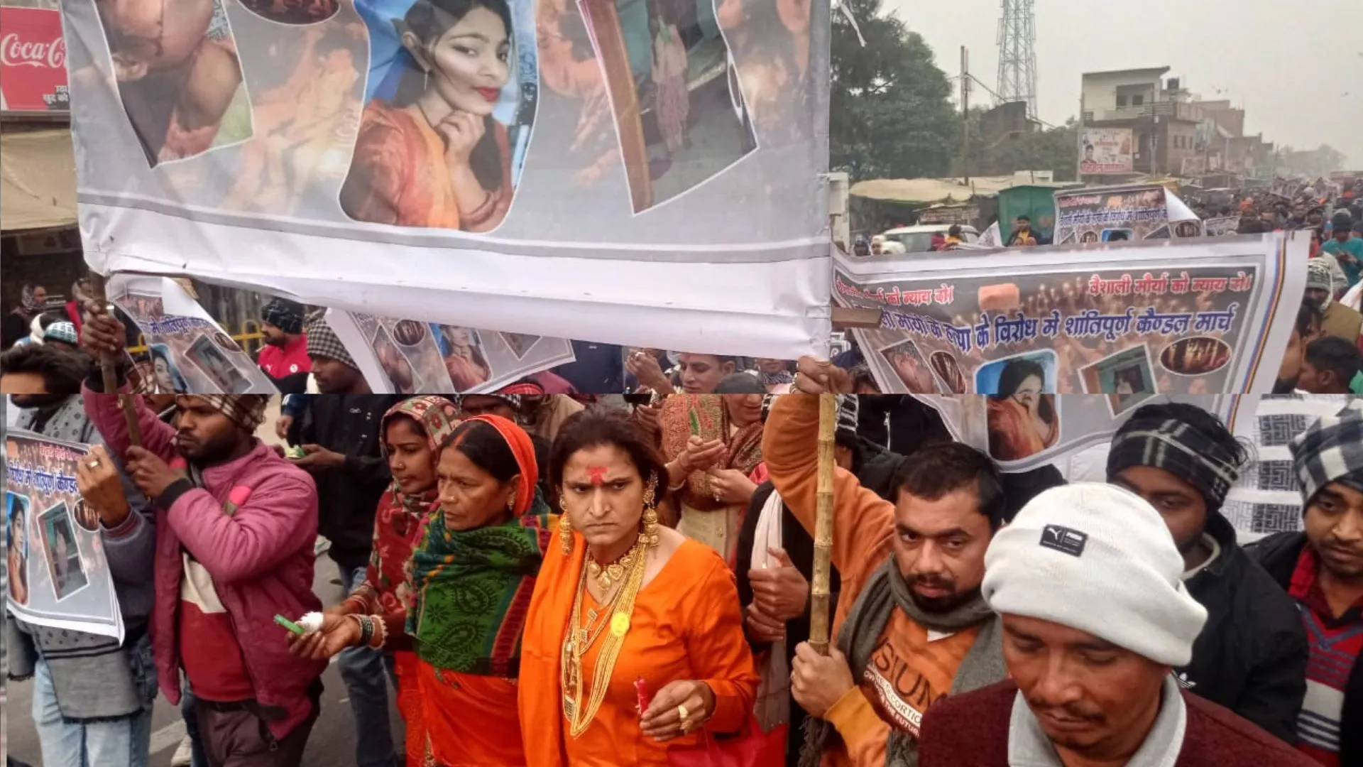 अयोध्या: नवविवाहिता की मौत से आहत किन्नर समाज ने निकाला कैंडल मार्च