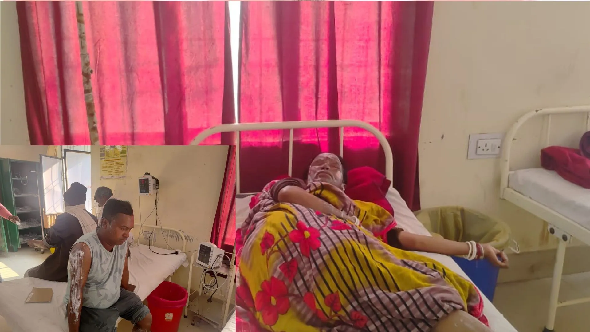 बहराइच: गैस सिलेंडर में विस्फोट से एक ही परिवार के पांच लोग झुलसे, फूस के दो मकान भी जले