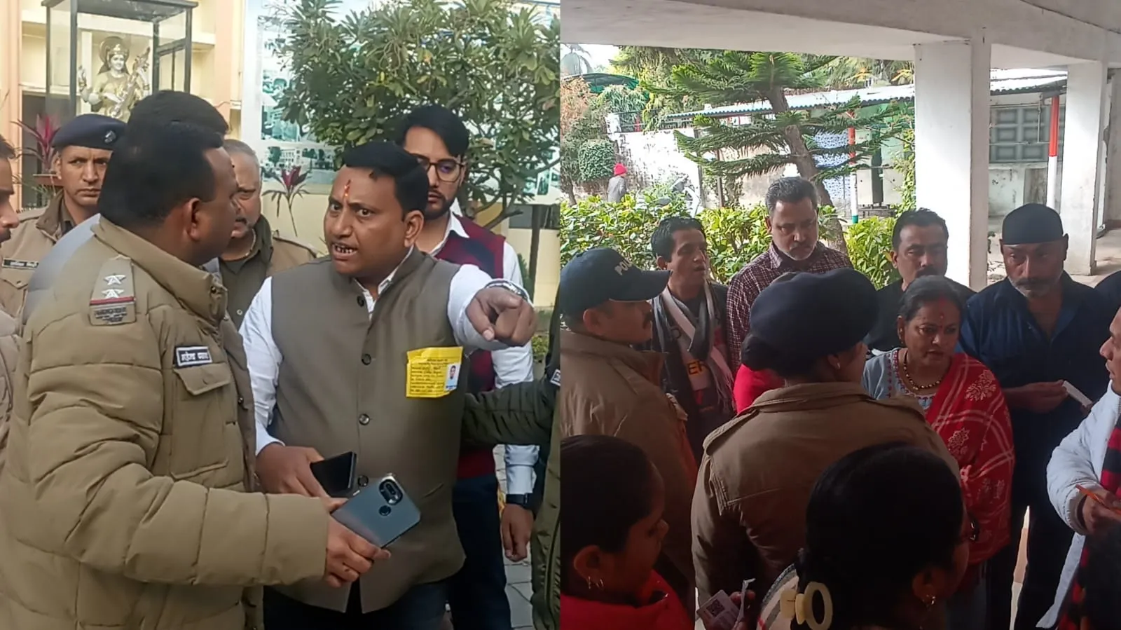 शहर की सरकार बनाने को लेकर हंगामा, मतदान केंद्रों में हो रहा विवाद 