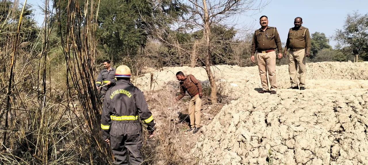 कानपुर के स्वदेशी काटन मील पार्क में झाड़ियों में लगी आग: फायर ब्रिगेड ने कड़ी मशक्कत कर पाया काबू