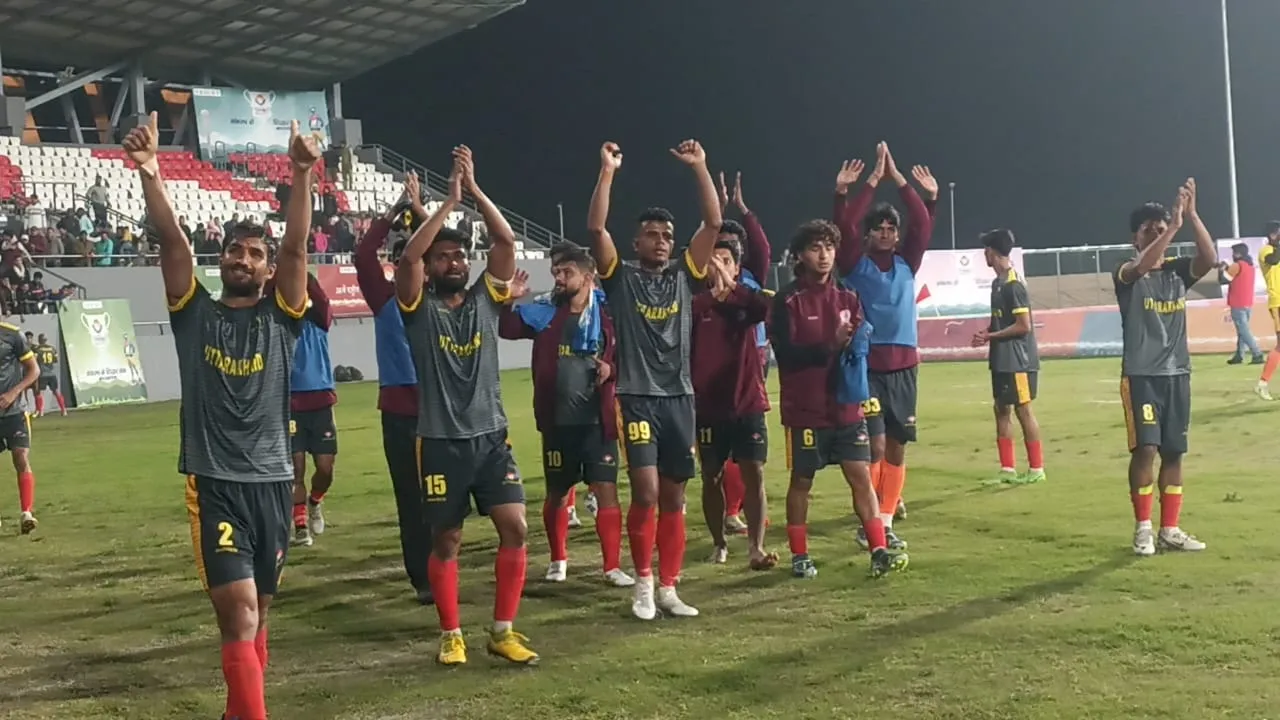 नेशनल गेम्स: उत्तराखंड और मिजोरम का फुटबॉल मैच ड्रॉ