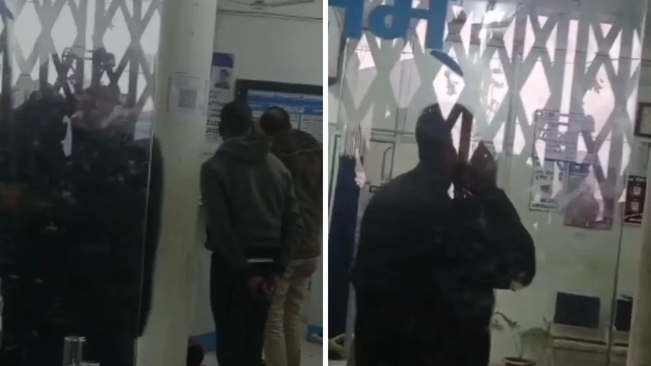 कानपुर के SBI बैंक में लूट का प्रयास: हथियारबंद युवक चाकू लेकर घुसा अंदर...हमला करने का किया प्रयास, पुलिस जांच पड़ताल में जुटी, VIDEO