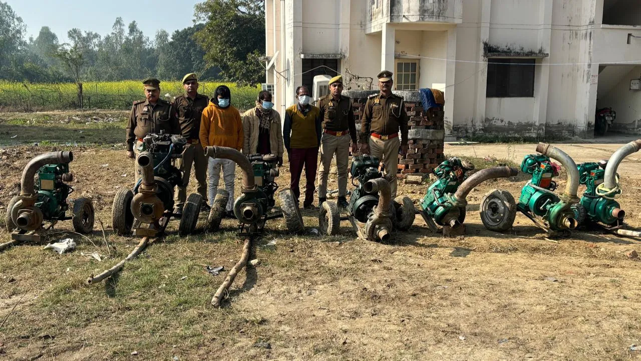 हरदोई: पम्पिंग सेट चोर गैंग पर पुलिस का शिकंजा, 3 गिरफ्तार 