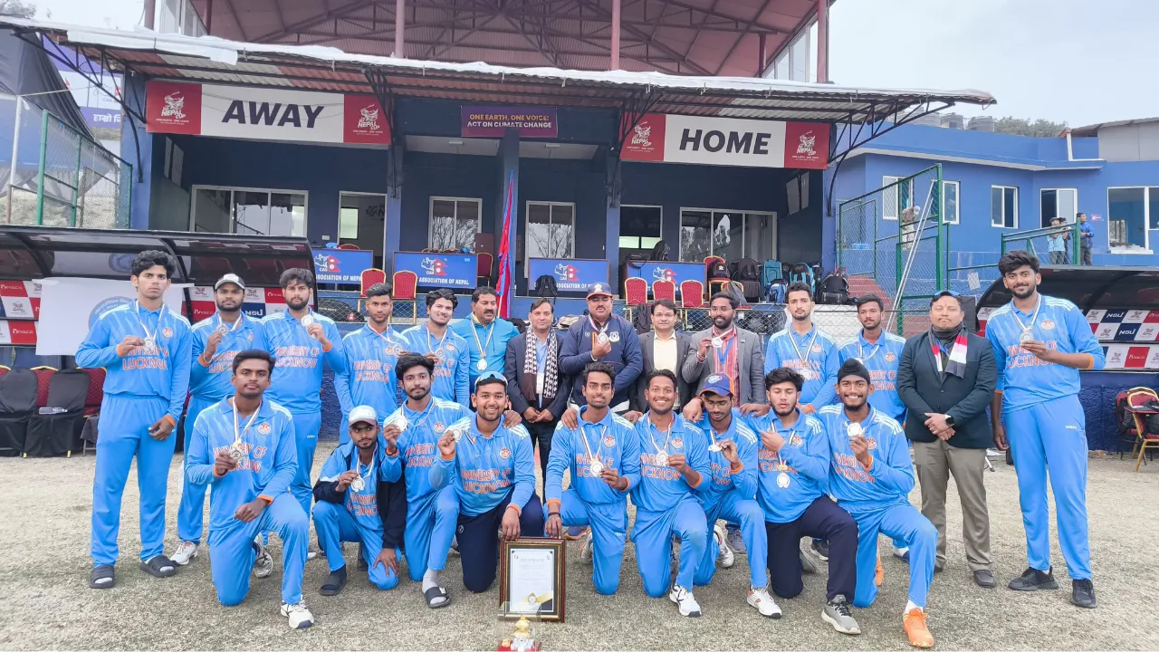 T-20 Nepal Cup: फाईनल में Runnerup बनी Lucknow University की क्रिकेट टीम, नेपाल के पूर्व प्रधानमंत्री ने किया पुरस्कृत