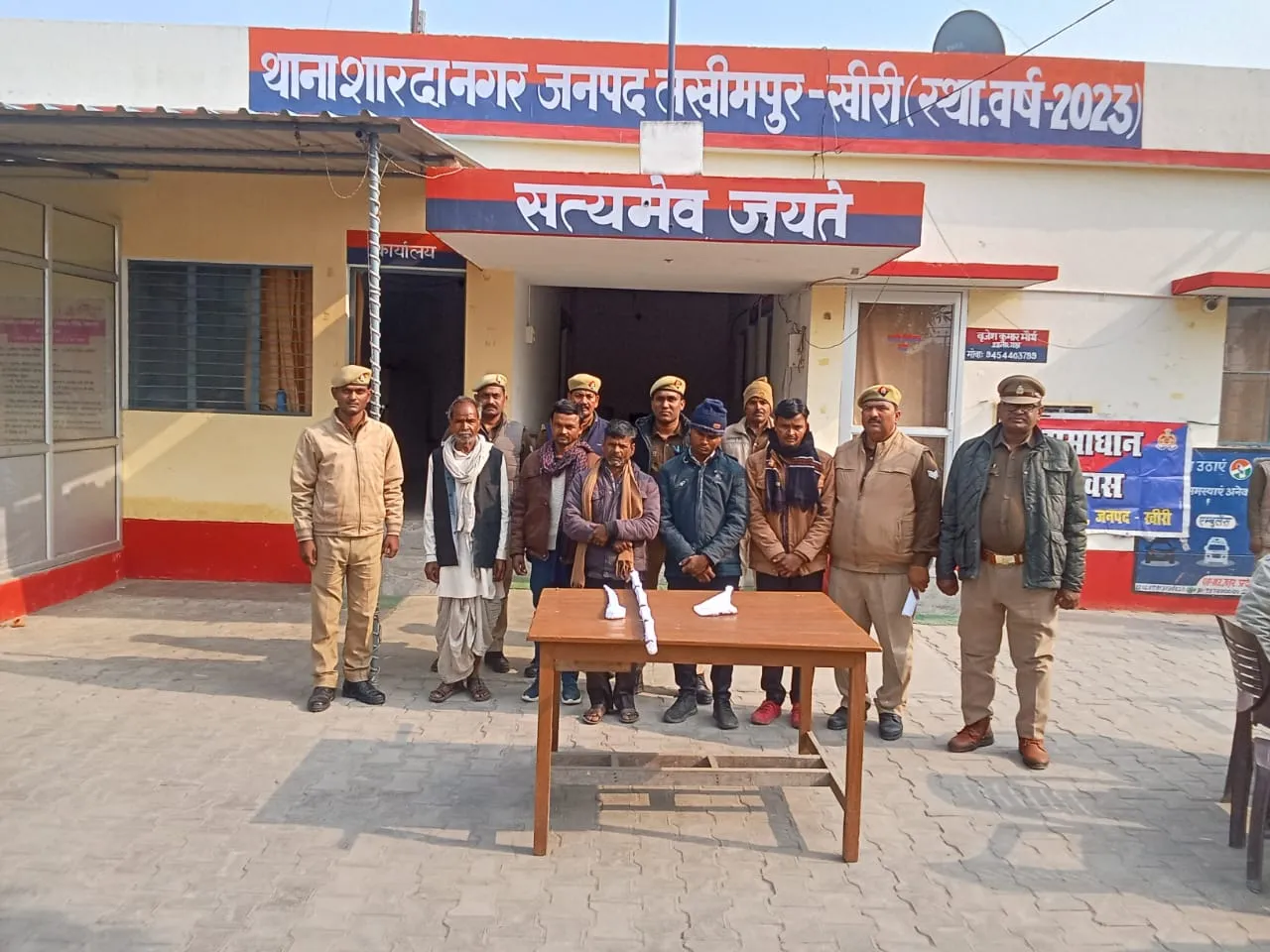 लखीमपुर खीरी: हत्या की कोशिश करने के मामले में पांच लोग गिरफ्तार