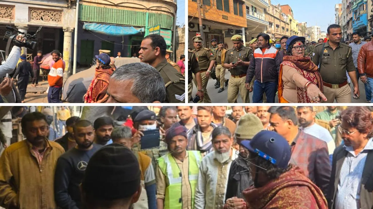 Kanpur में अवैध अतिक्रमण पर कार्रवाई: घने इलाके में गरजा बुलडोजर, महापौर बोलीं- दुकान के सामने ठेला मिला तो वसूलेंगे जुर्माना