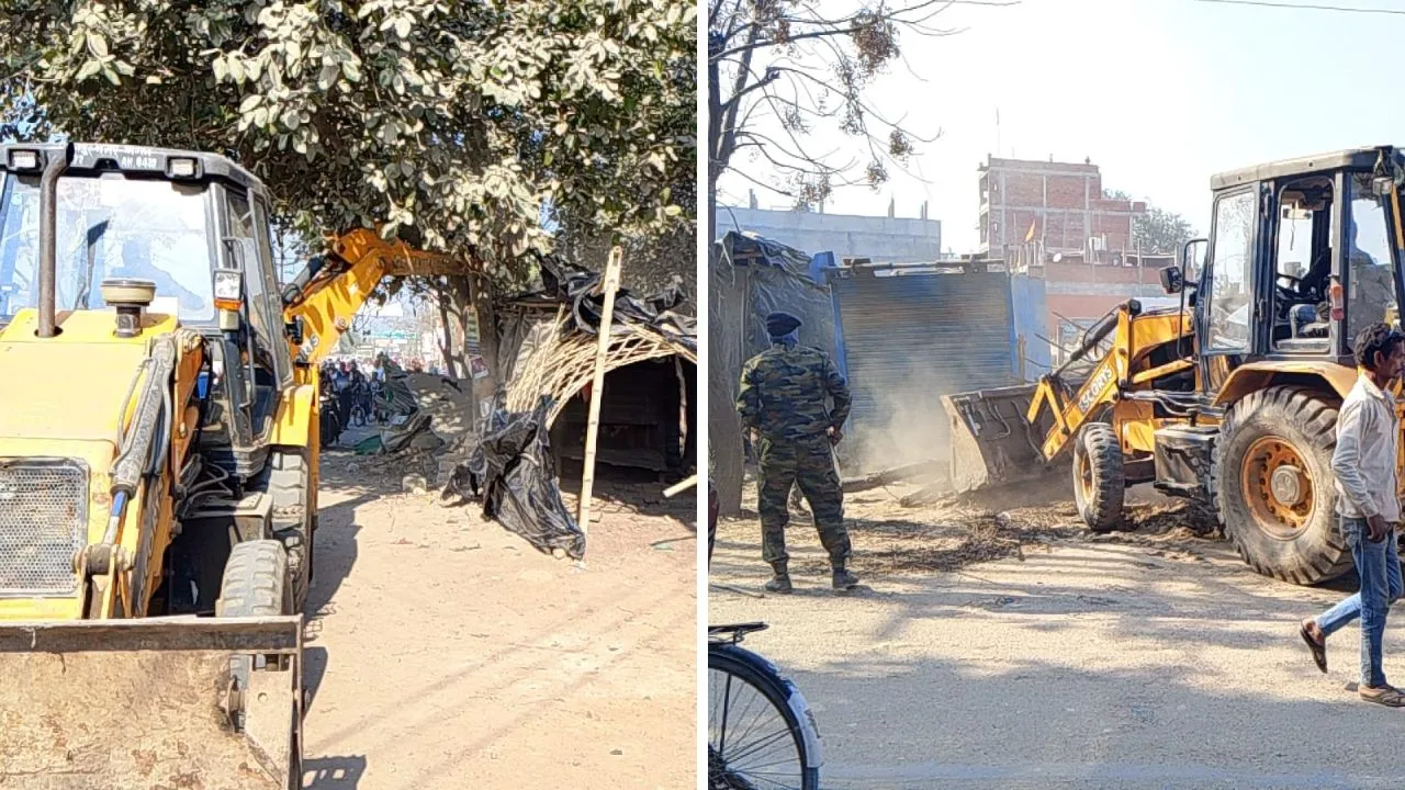 Kanpur में गरजा बुलडोजर: अवैध अतिक्रमण हटाकर सड़कों को किया गया कब्जा मुक्त