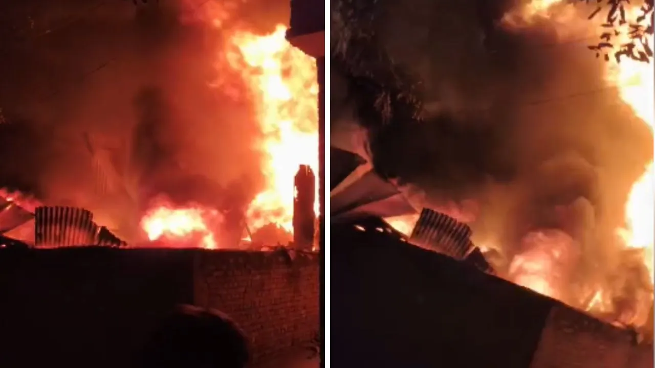 Kanpur में प्लास्टिक फैक्ट्री में लगी भीषण आग, मची अफरा तफरी, दमकलकर्मियों ने कड़ी मशक्कत कर पाया काबू