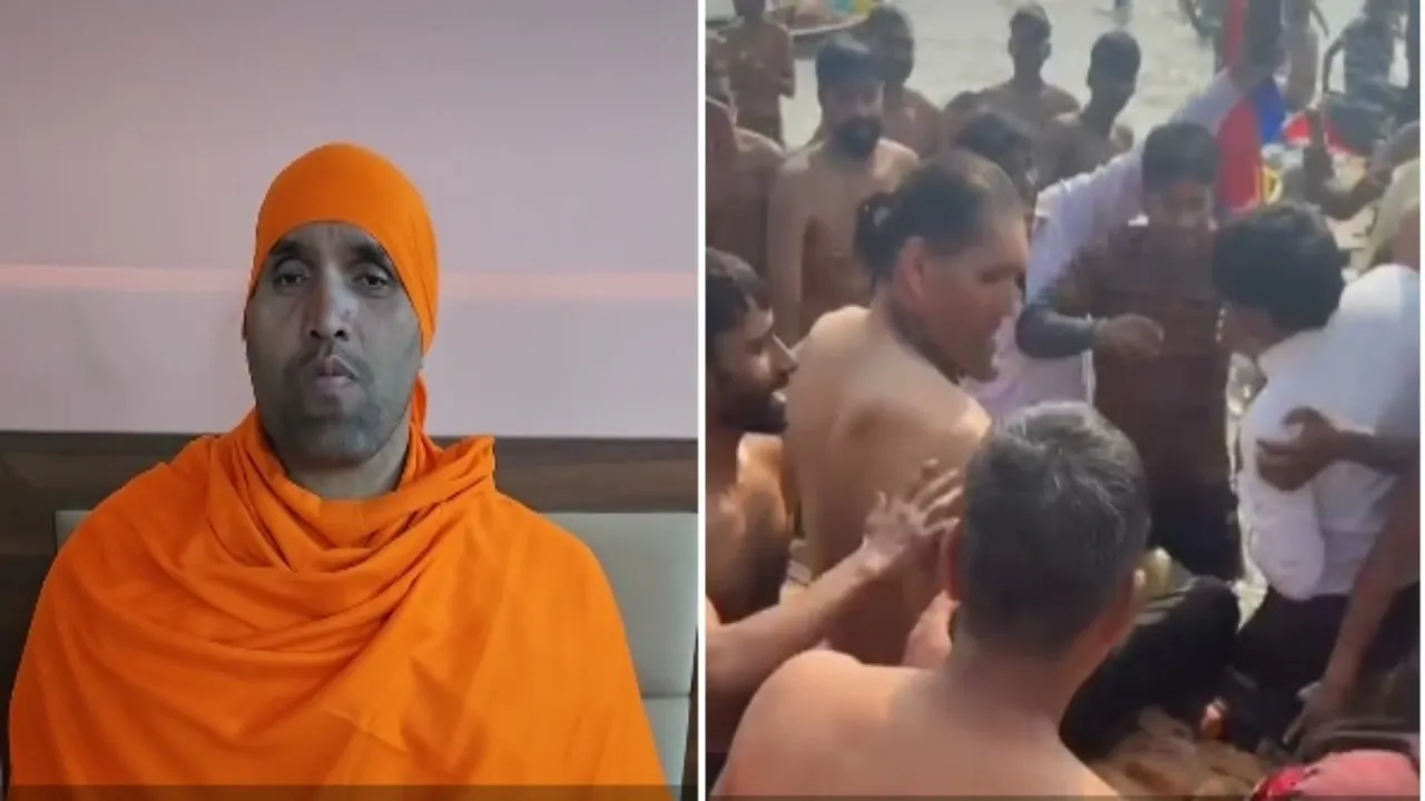 महाकुंभ में 'The Great Khali'... संगम में नहाते हुए फैन्स ने रेसलर को घेरा, सेल्फी लेने की लगी होड़
