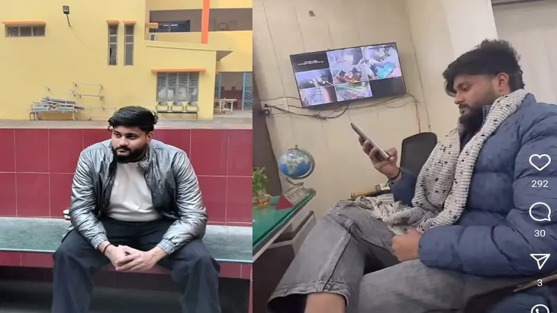 Moradabad : कटघर थाना प्रभारी के आफिस में बैठकर दबंग स्टाइल में युवक ने बनाई रील, वीडियो वायरल होने पर मची खलबली