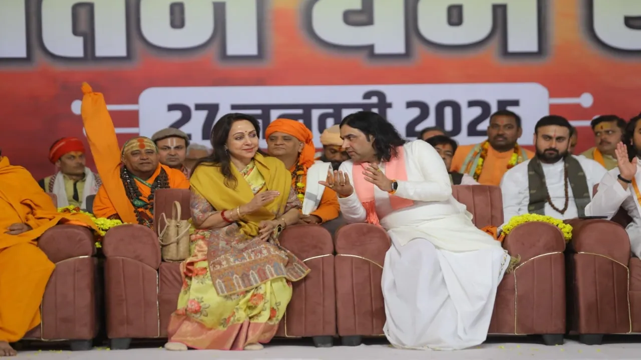 महाकुंभ 2025 : सनातन धर्म संसद में बोले कथावाचक देवकीनंदन ठाकुर अब  मथुरा में भी बने भगवान श्रीकृष्ण का भव्य मंदिर 