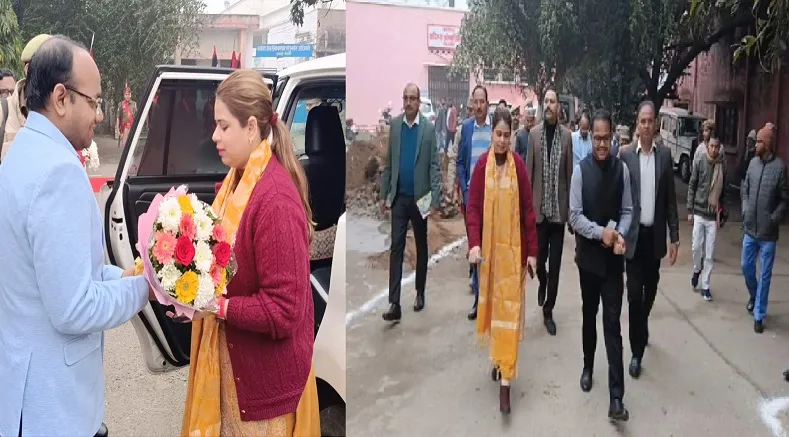 बिजनौर : नवागत डीएम जसजीत कौर ने संभाला कार्यभार, गार्ड ऑफ ऑनर के साथ हुआ स्वागत