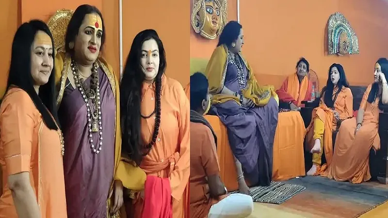 गले में रुद्राक्ष, भगवा कपड़े पहनकर महाकुंभ पहुंचीं ममता कुलकर्णी, संन्यास लेकर बनेंगीं किन्नर अखाड़े की महामंडलेश्वर 