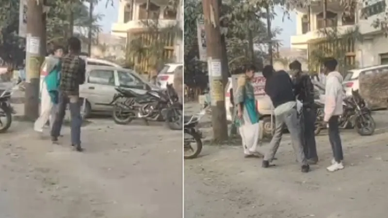 मुरादाबाद : महिला को छेड़ना मनचले को पड़ा भारी, दिव्यांग पति ने सिखाया सबक...VIDEO वायरल‍