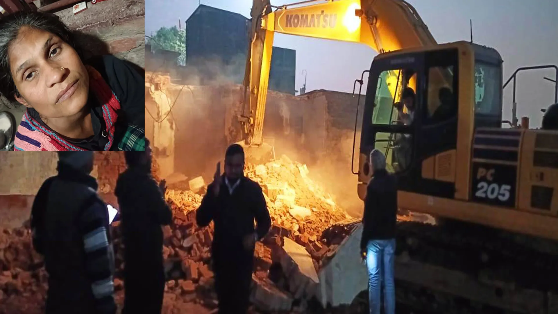 लखीमपुर खीरी: ध्वस्तीकरण का विरोध कर रही महिला हुई बेहोश, तोडफोड़ का काम रुका