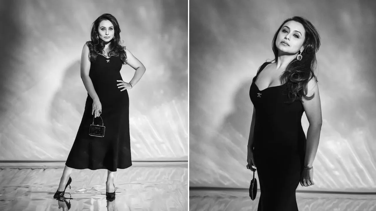 रानी मुखर्जी ने सब्यासाची की 25वीं वर्षगांठ समारोह में बिखेरा जलवा, ब्लैक प्राडा ड्रेस में दिखीं ग्रेसफुल