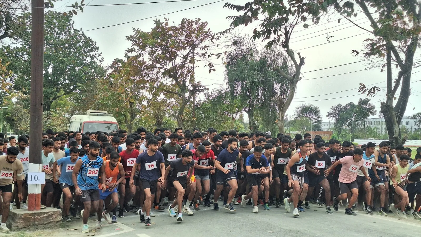 पुलिस भर्ती के चौथे दिन 253 अभ्यर्थी हुए दक्षता में उत्तीर्ण   