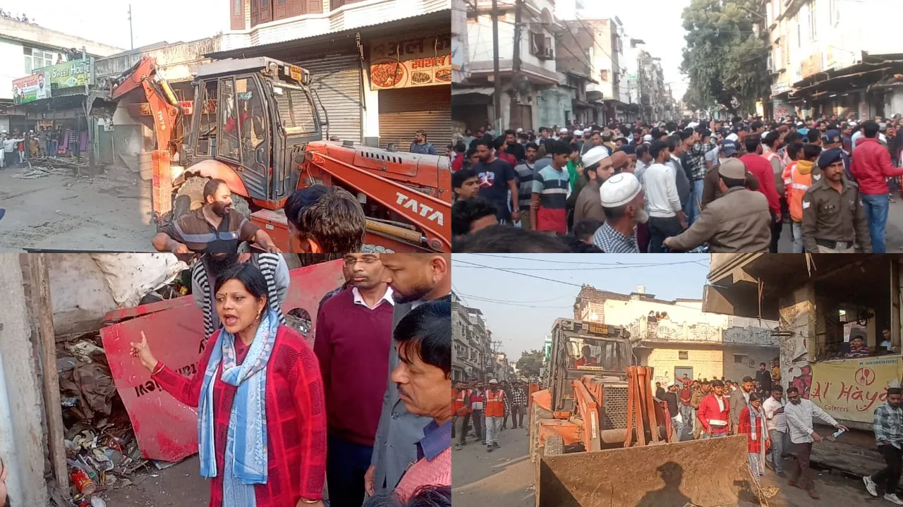 एक्शन में नगर आयुक्त ऋचा सिंह, जेसीबी लेकर पहुंची बनभूलपुरा  