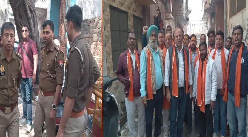 संभल: हरिहर मंदिर में जल अभिषेक के लिए जा रहे शिव सैनिकों को पुलिस ने रोका, तनातनी का माहौल