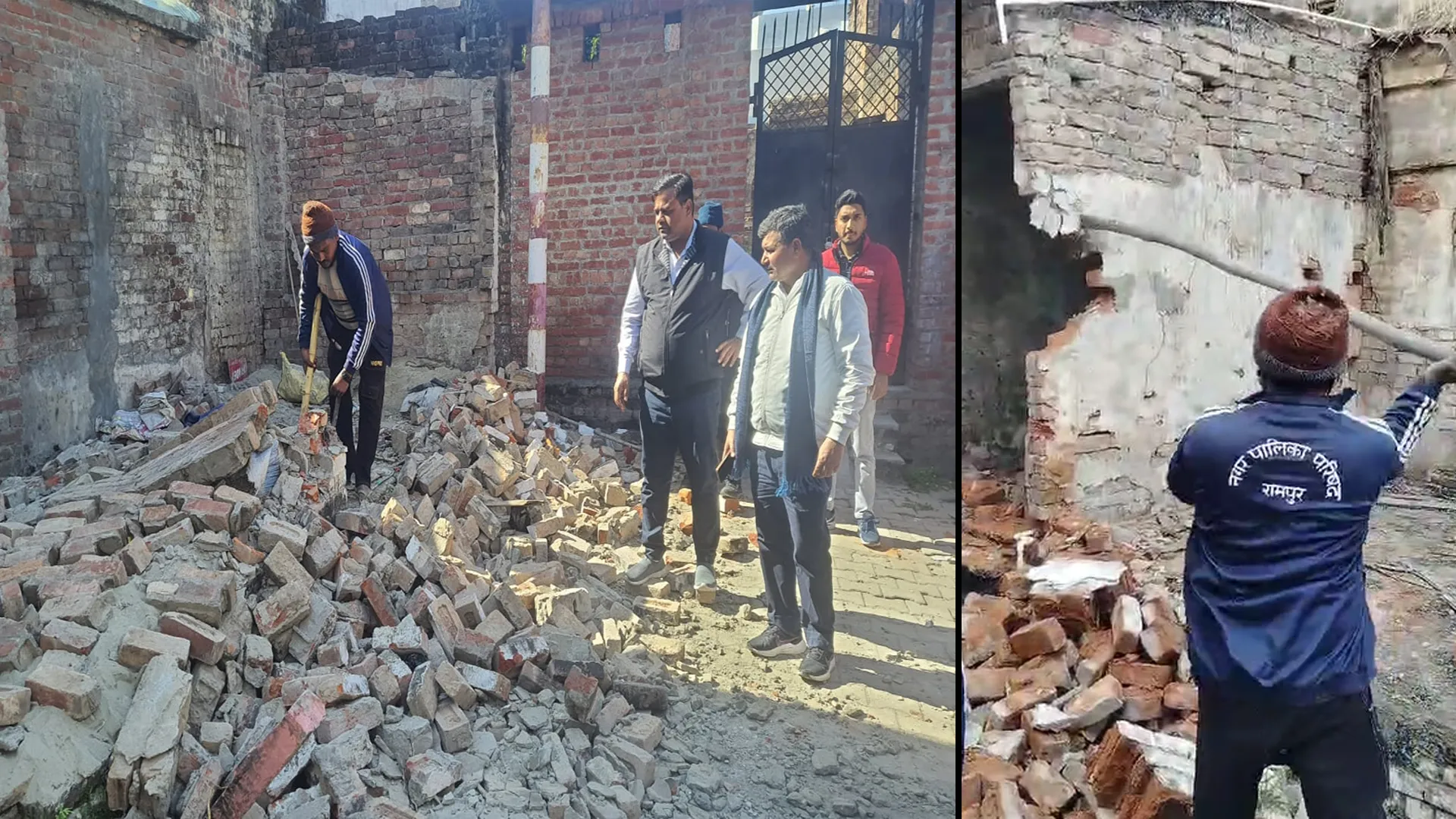 रामपुर: 49 साल बाद पालिका की जमीन पर बनीं 14 दुकानें ध्वस्त