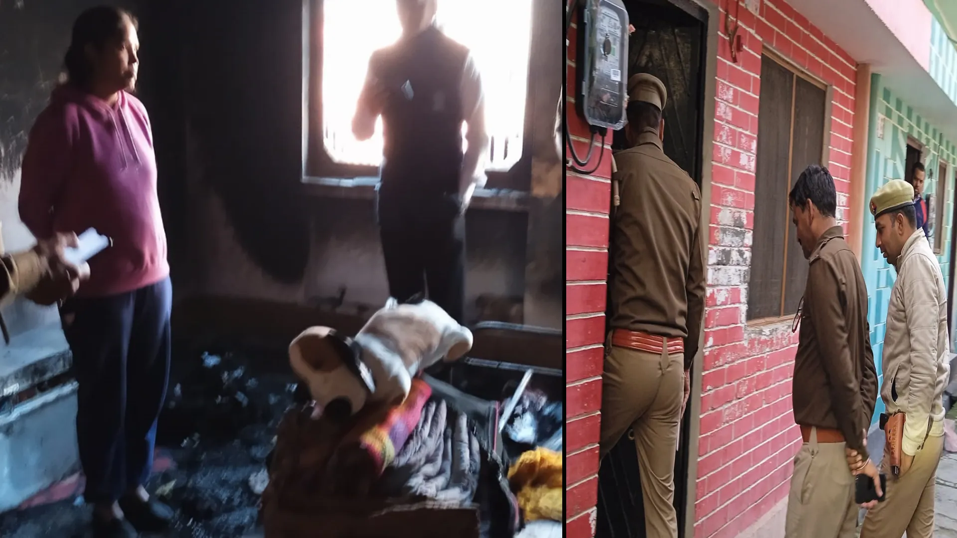 शाहजहांपुर: पत्नी और बच्चों को चाकू से किया घायल, किरायेदार महिला सिपाही के कमरे में लगाई आग