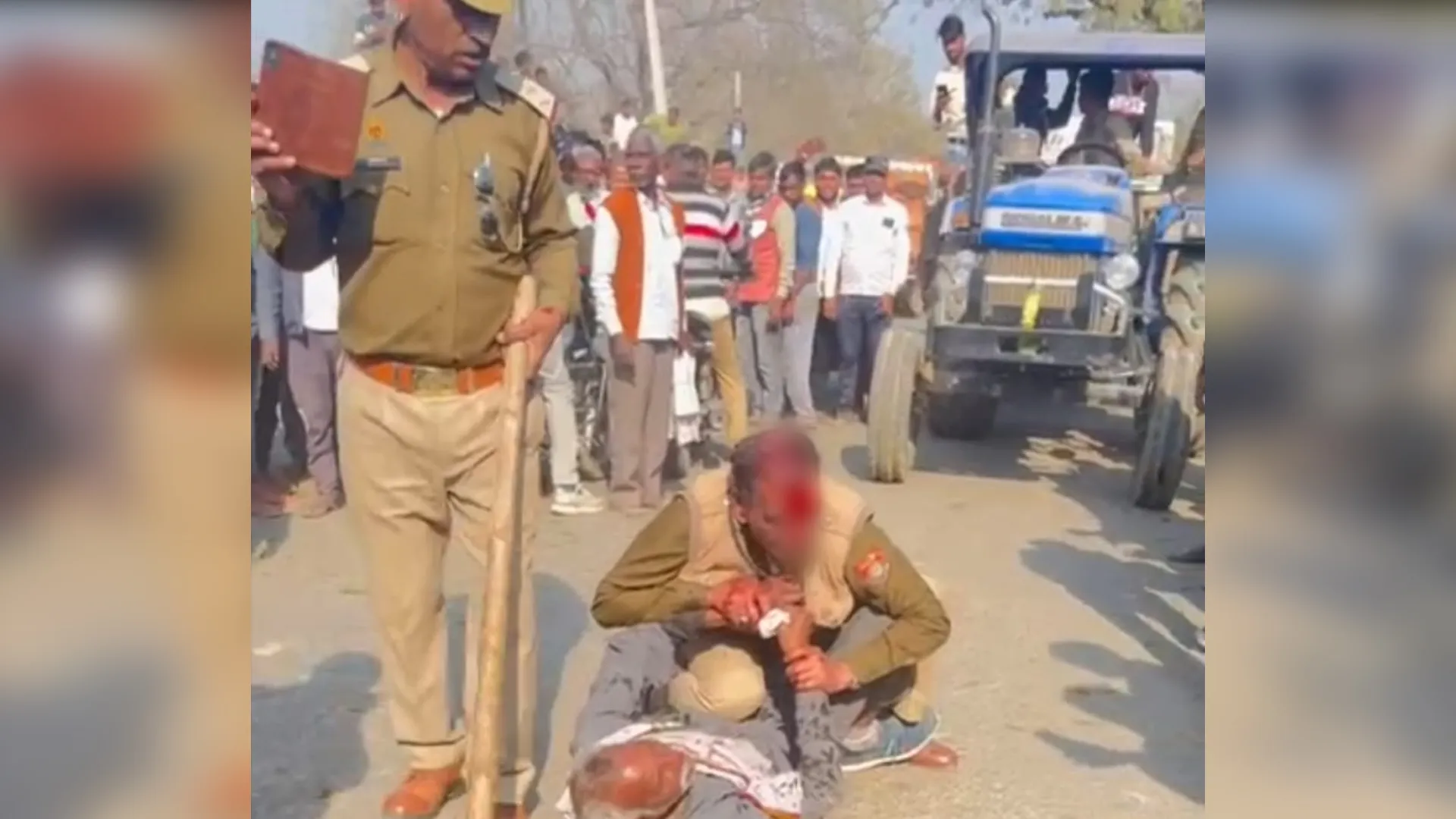 कासगंज: मटर मंडी में किसानों और दारोगा के बीच चले लाठी डंडे, इसलिए शुरू हुआ विवाद...