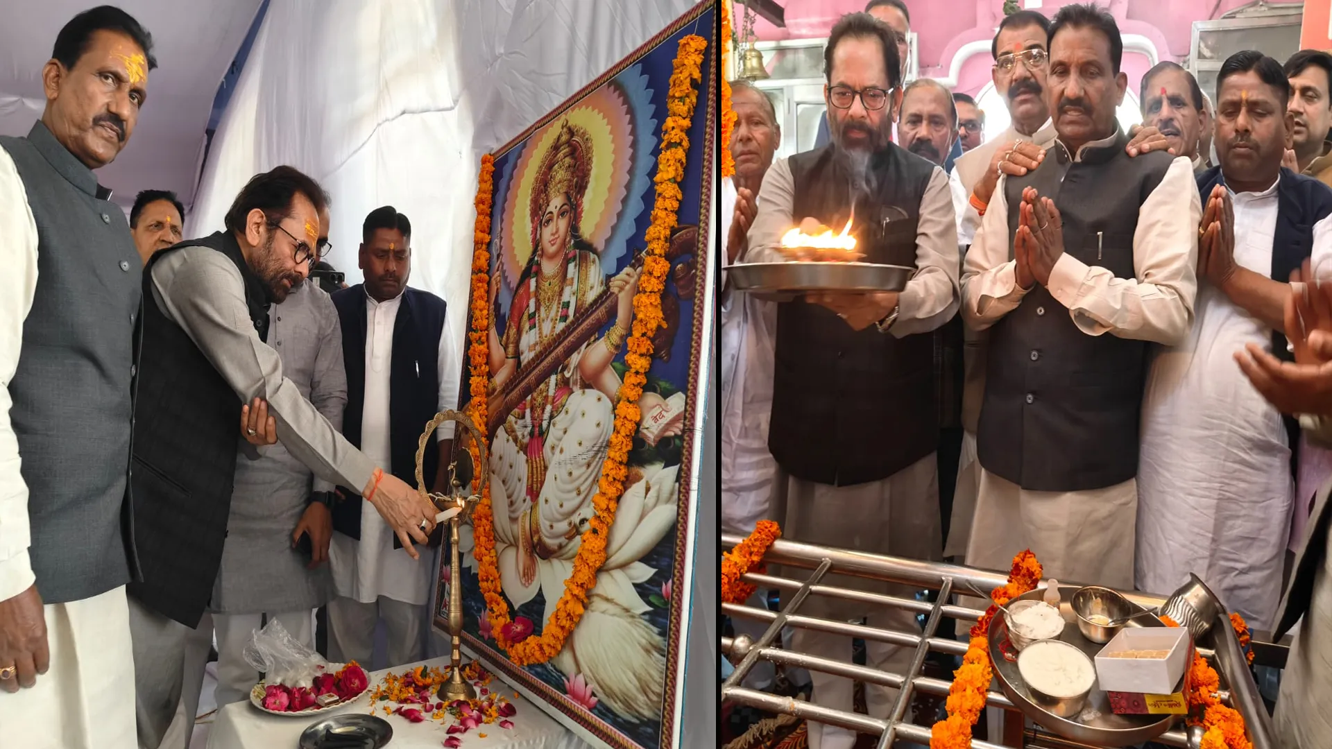 रामपुर: मुख्तार अब्बास नकवी बोले...प्रधानमंत्री के नेतृत्व में विजय पताका फहरा रही भाजपा