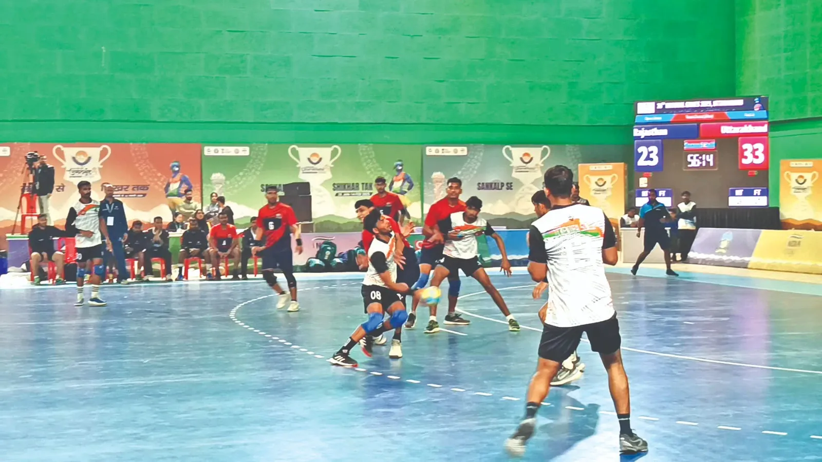 हैंडबाल प्रतियोगिता में उत्तराखंड की पुरुष टीम जीती