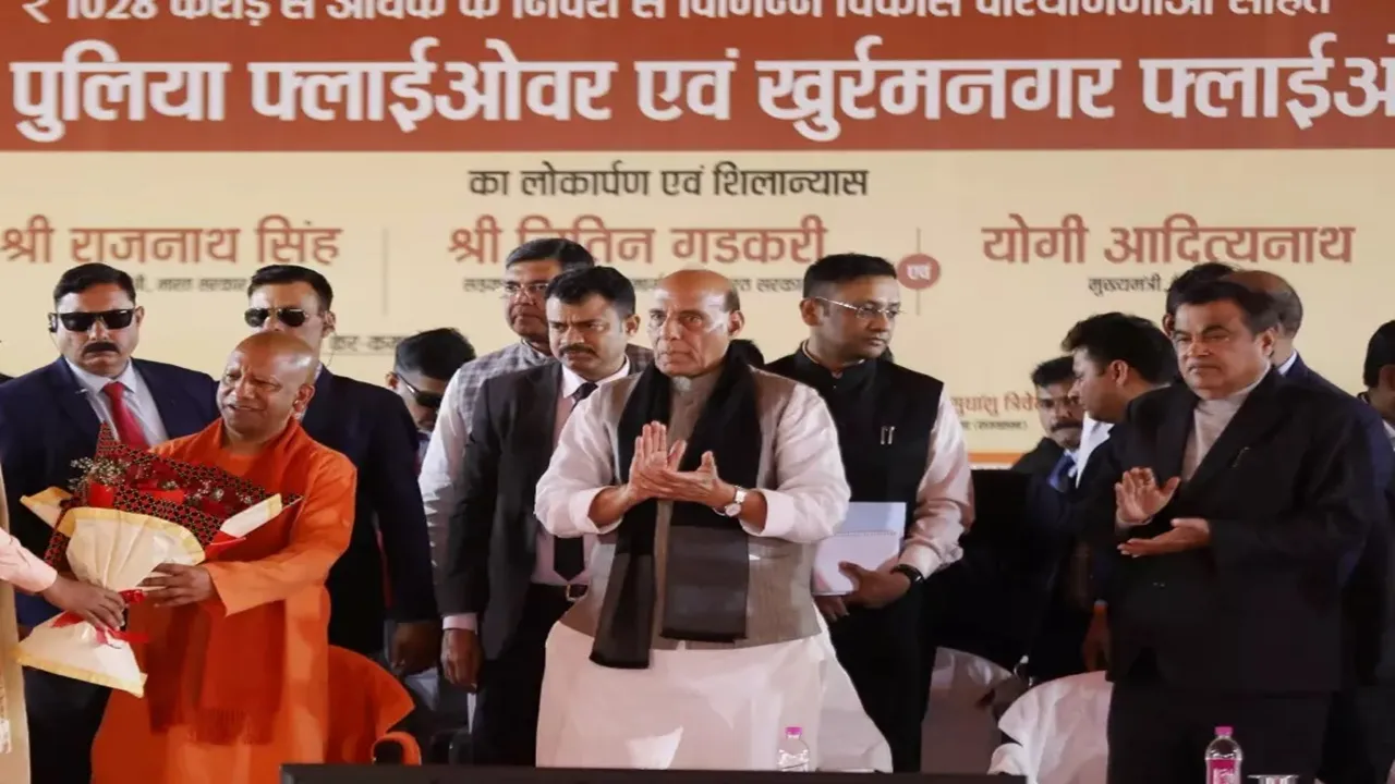 लखनऊ को मिला दो नया फ्लाईओवर, 588 करोड़ की 114 परियोजनाओं का हुआ लोकार्पण-शिलान्यास