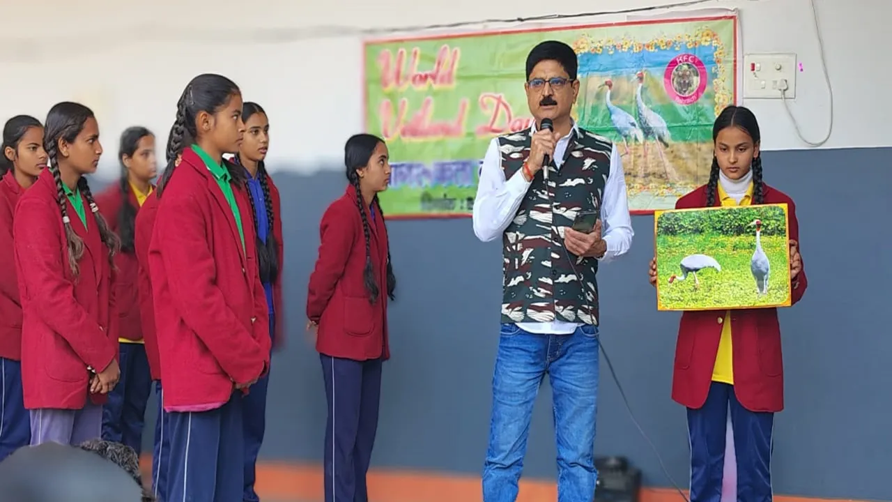 बहराइच: फ्रेंड्स आफ कतर्नियाघाट ने मनाया विश्व नम भूमि दिवस, छात्र- छात्राओं को किया गया जागरूक