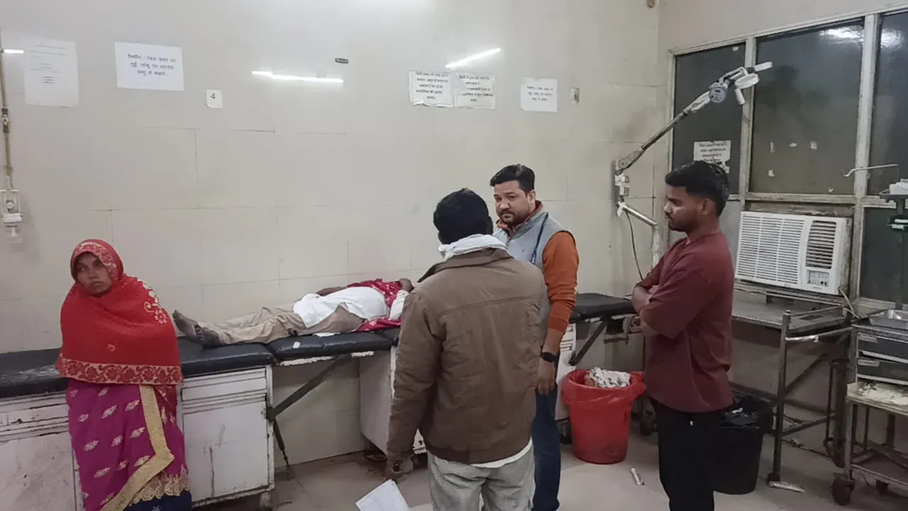 बहराइच: पुलिस के सामने ही पति ने  दांत से काटी पत्नी की  नाक, शिव बारात जुलूस से बच्चों को बुलाने गई थी महिला