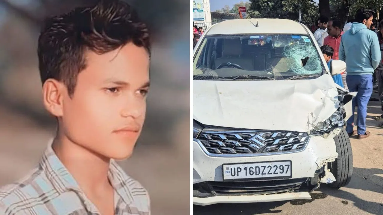कानपुर में कार की टक्कर से छात्र की मौत: घर से सैलून जाने के लिए निकला था...कार सवार महाकुंभ से लौट रहे थे