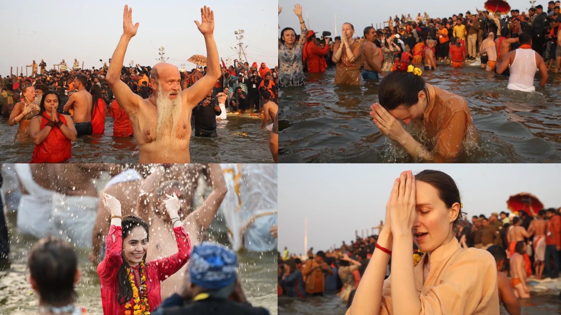 Mahakumbh 2025: महाकुंभ में अखाड़ों का अमृत स्नान समाप्त, सनातन संस्कृति के रंग में रंगे विदेशी श्रद्धालु