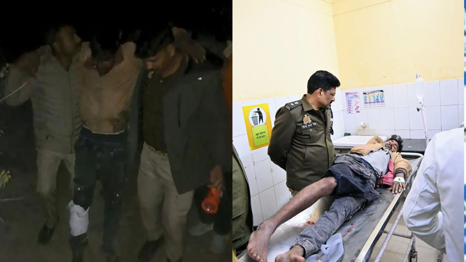 बाराबंकी: पुलिस की मुठभेड़ में 25 हजार का इनामी बदमाश घायल, पैर में लगी गोली...अवैध तमंचा और लूटी बाइक बरामद